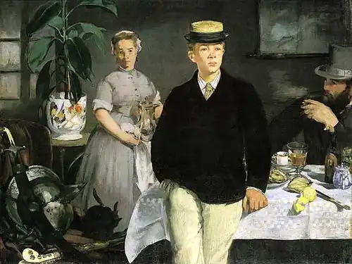 Édouard Manet, Le Déjeuner dans l'atelier  (1868).