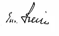 Signature de Eduard von Steiger