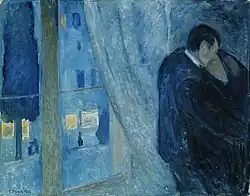 Edvard Munch: Le baiser (1892, Musée national de l'art, de l'architecture et du design Oslo)