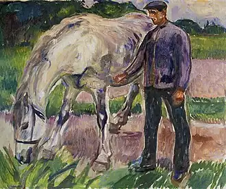 Homme au cheval, 1918 – Collection privée.