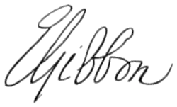 signature d'Edward Gibbon