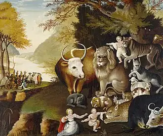Edward Hicks, Peaceable Kingdom, c. 1834.