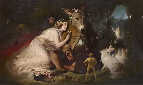 Scène du Songe d'une nuit d'été. Titania et Bottom (1848-1851), National Gallery of Victoria, Melbourne.