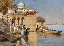 Le long des Ghats de Mathura, 1883