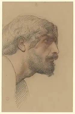 Profil d'homme(vers 1840).Amsterdam, Rijksmuseum.