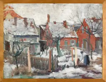 Effet de neige, huile sur carton, 1907.