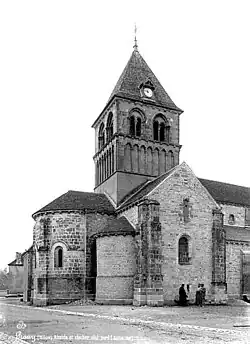 L’extérieur de l'église en 1891
