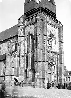 La tour-clocher, vers 1900