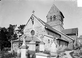 L'église en 1915.