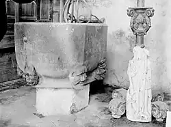 Fonts baptismaux au début du XXe&nbsp;siècle