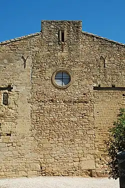 Partie centrale de la façade occidentale.