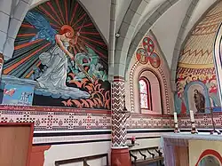 Fresques de l'église Saint-Éloy du Vieux Bourg.