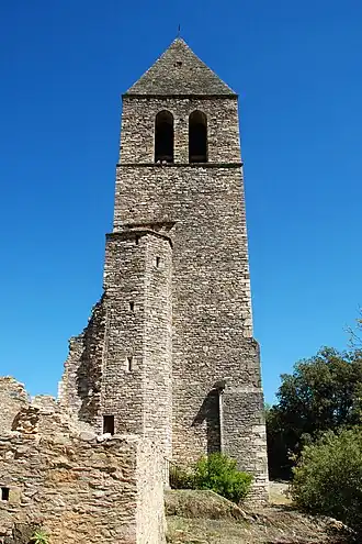 La face occidentale du clocher