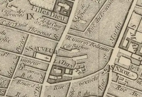 Emplacement de l'église Saint-Sauveur.