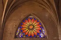 Rosace de l'église Saint-Gorgon.