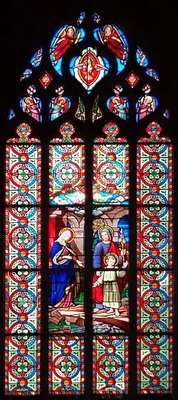 Vitrail : La Sainte Famille