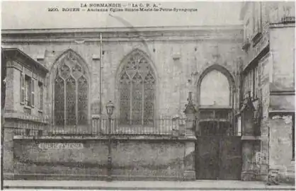 Synagogue de Rouen (ancienne église Sainte-Marie-la-Petite), 55 rue des Bons-Enfants.