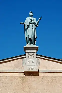 La statue de saint Pierre.