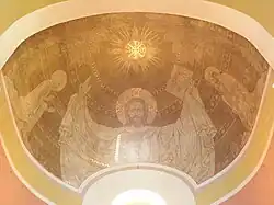 Fresque de l'abside par Philippe Repélin.