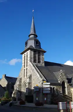 Église Saint-Malo : façade et clocher.