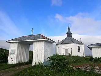 Porte d'entrée de l'enclos