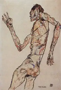 Egon Schiele, Der Tänzer (Le Danseur), 1913