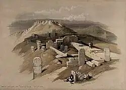 Lithographie du site par Louis Haghe et David Roberts, 1849.