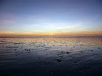 Coucher de soleil à Eighty mile Beach.