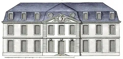 Façade côté jardin.