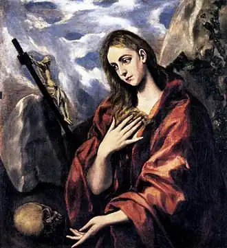 Marie Madeleine pénitente(1587 – 1597),109 × 96 cm,Museo Cau Ferrat, Sitges.