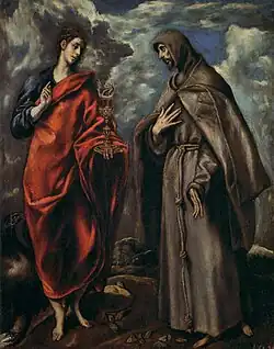 Saint Jean et Saint François, par Le Greco, 1600.