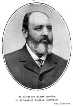 L'inventeur Leonardo Torres Quevedo (1916).