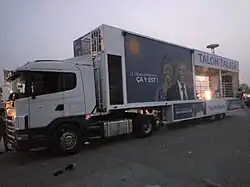 Élections présidentielle 2021-Bénin remorque de campagne électorale du président Patrice Talon