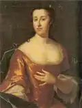 Ielena Vladimirovna Dmitrievna-Marmonova (1716-1744), seconde épouse du baron Aleksandr Grigorievitch Stroganov, portrait de Johann-Balthazar Frankart