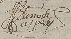 signature d'Eleno de Céspedes