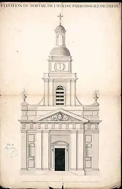 projet de façade vers 1686-1702
