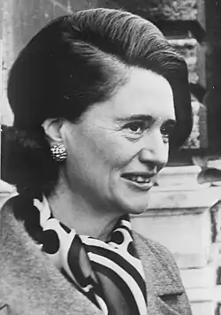 Elisabeth Waldheim en 1971.