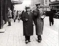 Nils Ferlin et le poète finlandais Elmer Diktonius (en) en 1936