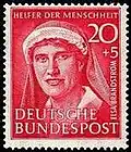 Elsa Brändström représentée sur un timbre-poste allemand émis en 1951