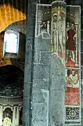 Fresque peinte sur un pilier côté nord.