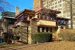 La Emil Bach House (1915), par Frank Lloyd Wright.