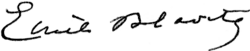 signature d'Émile Blavet