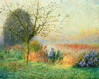 Octobre, le Matin au bord de la LysÉmile Claus, 1901Collection privée.