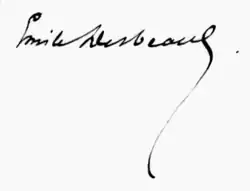 signature d'Émile Desbeaux