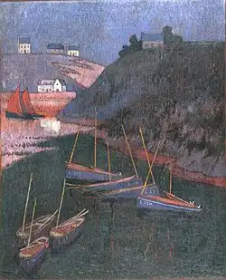 Émile Jourdan : Le port de Brigneau (vers 1900).