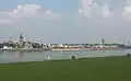 Emmerich, vue dans la ville depuis le pont Rheinbrücke