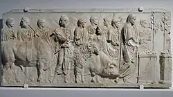 Suovetaurilia. Vers 1-25 EC. Marbre, H. 90&nbsp;cm. Louvre