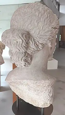 Idem, détail de la coiffure.