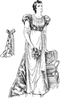 Femme avec gants opéra (XIXe&nbsp;siècle)