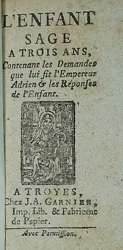 Exemple debibliothèque bleue.